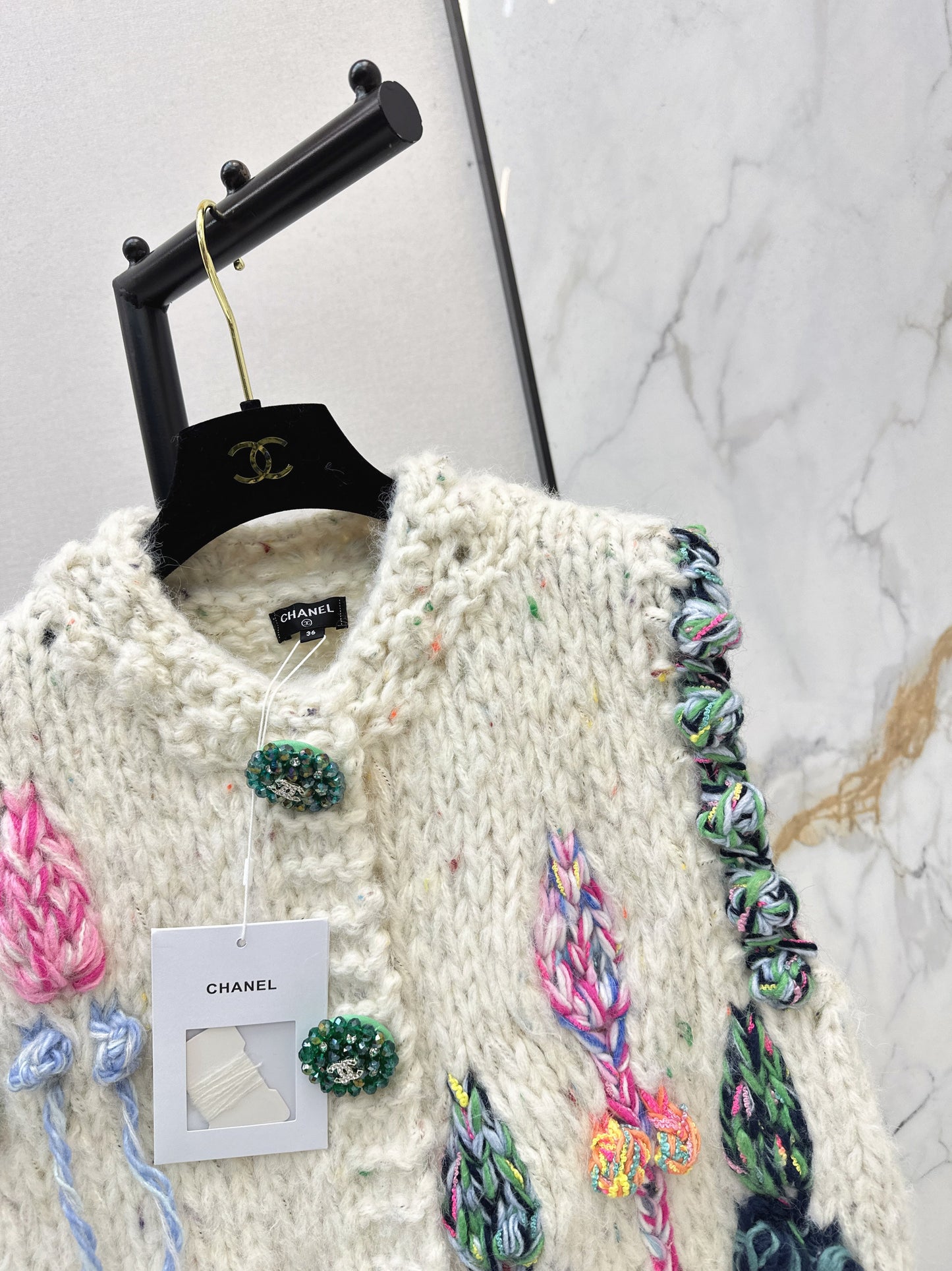 26SS NEW Retro knitted vest cardigan
