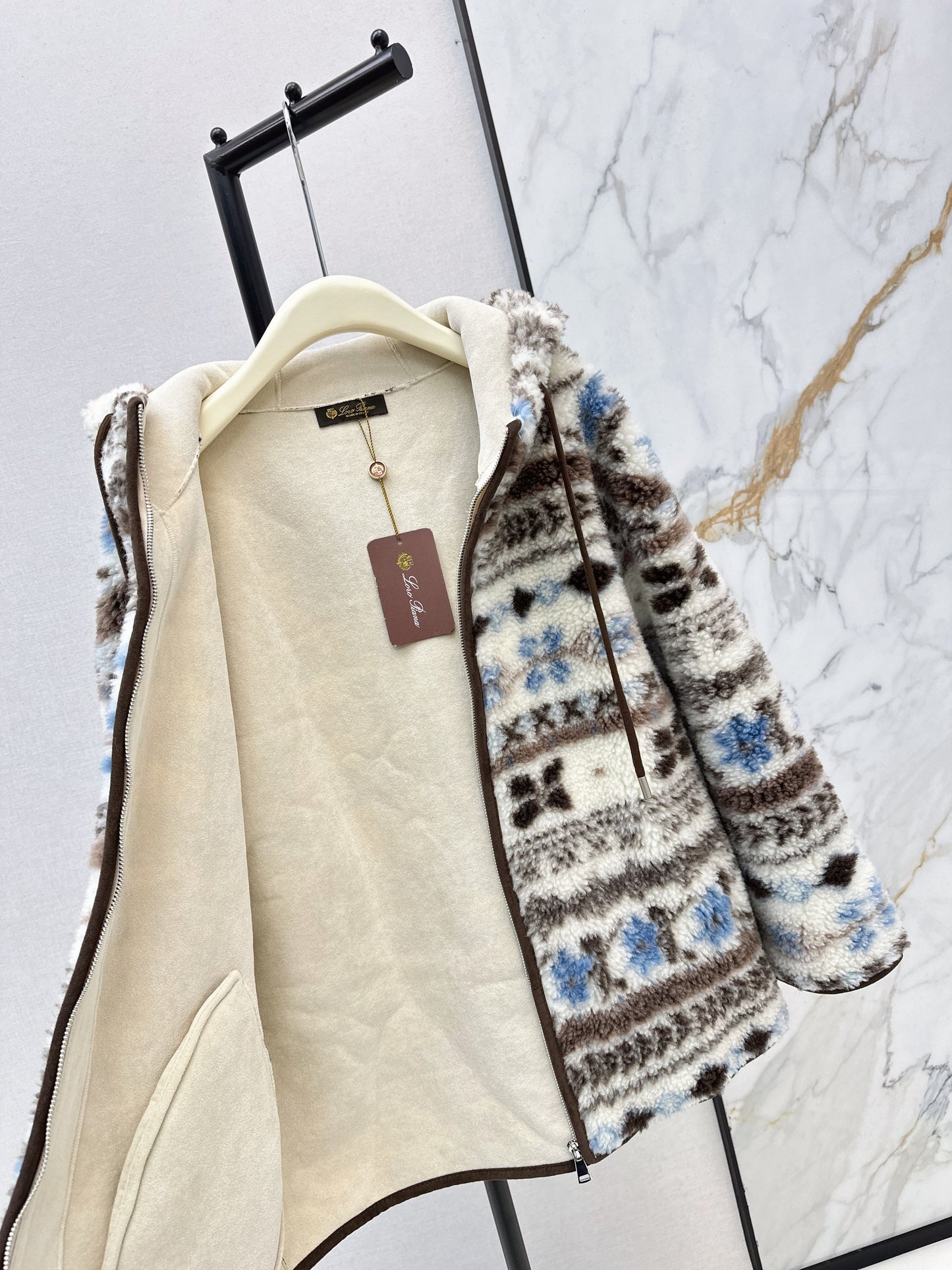 26SS NEUE Fair-Isle-Fleecejacke