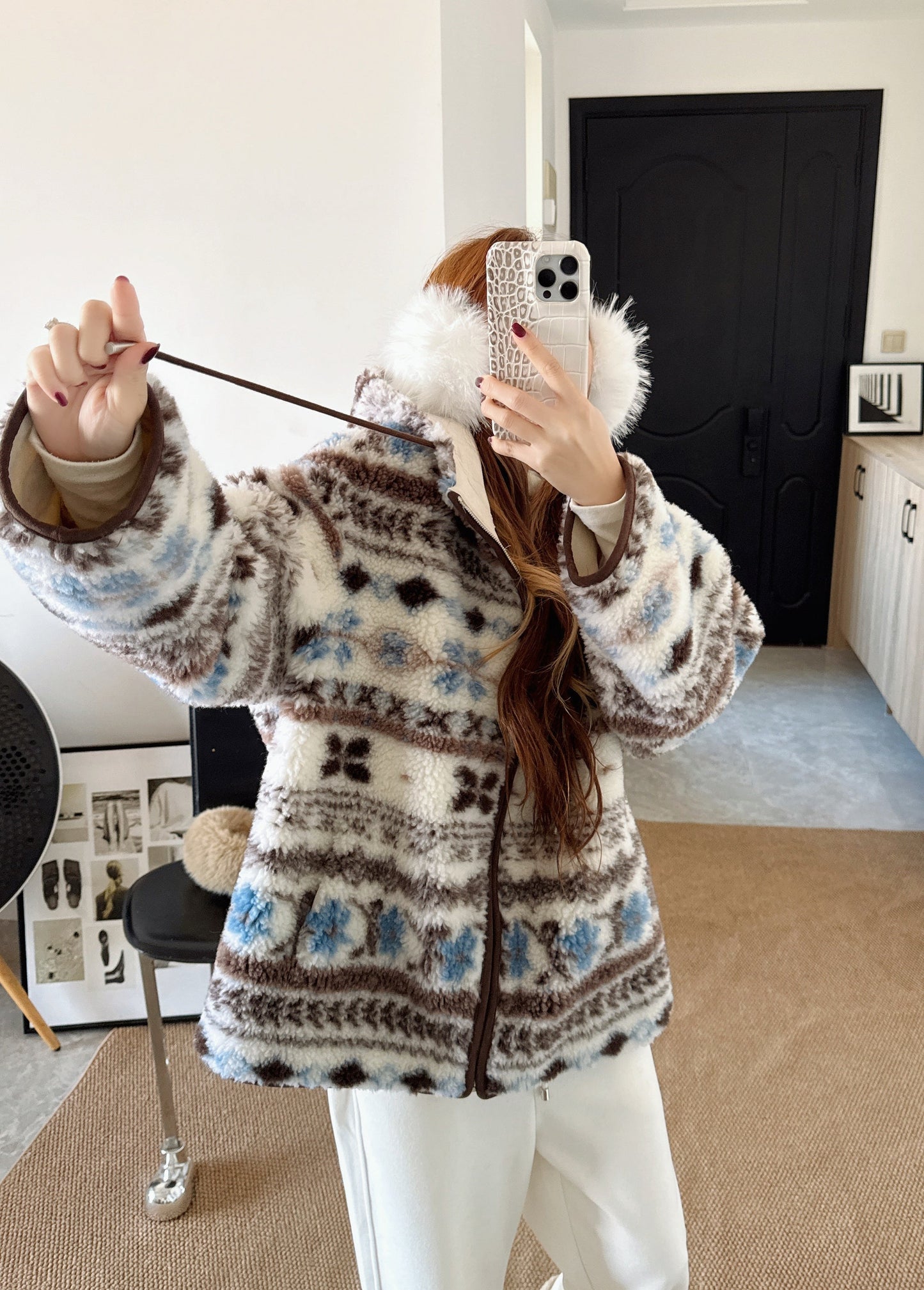 26SS NEUE Fair-Isle-Fleecejacke