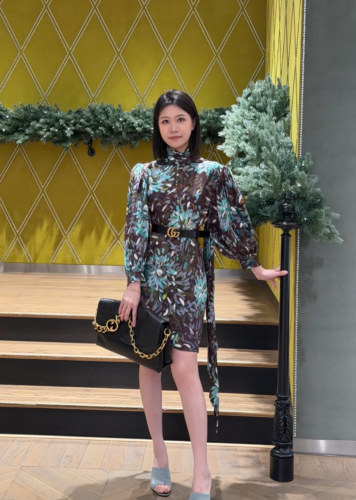 26SS NEW 3d floral print dress