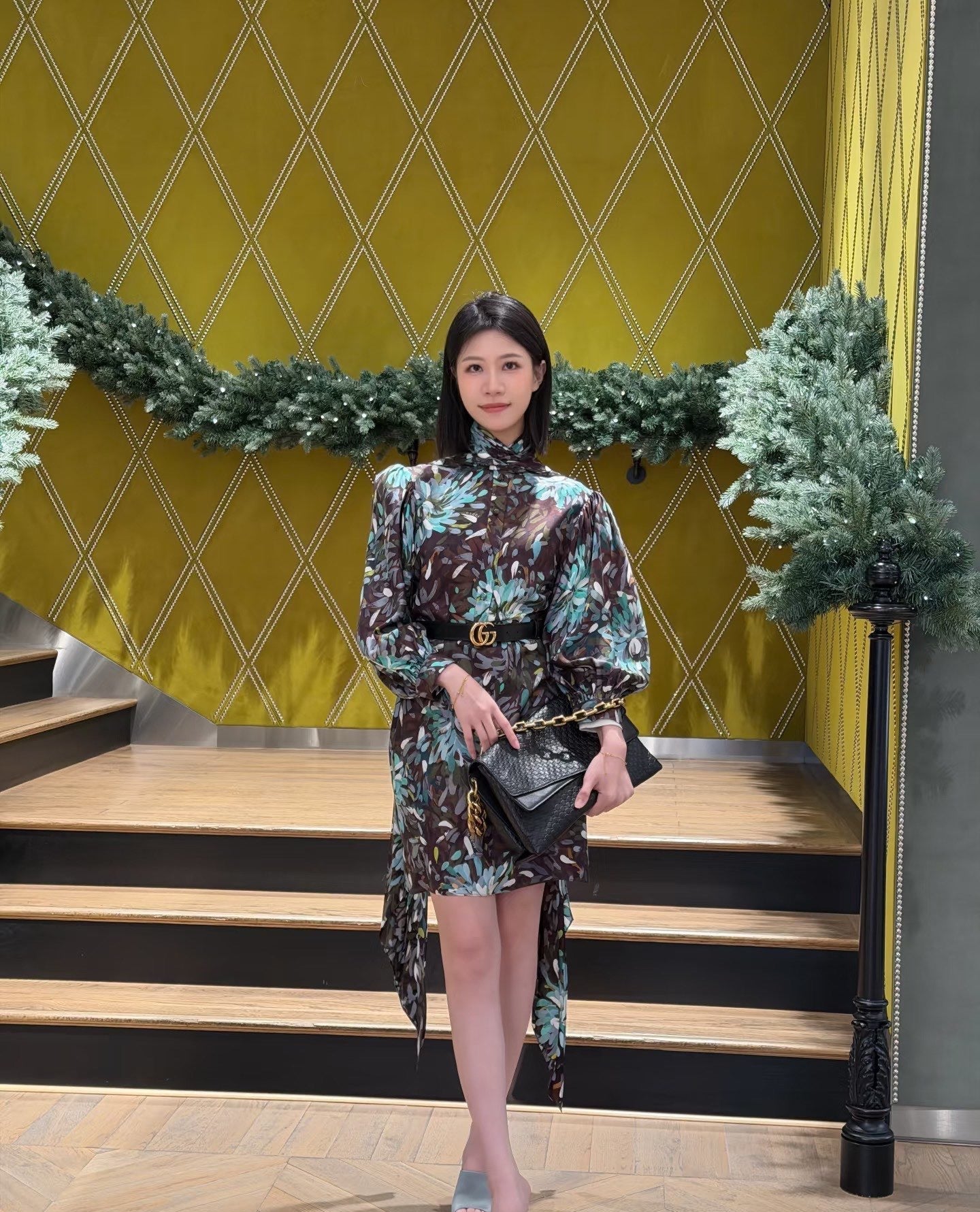 26SS NEW 3d floral print dress