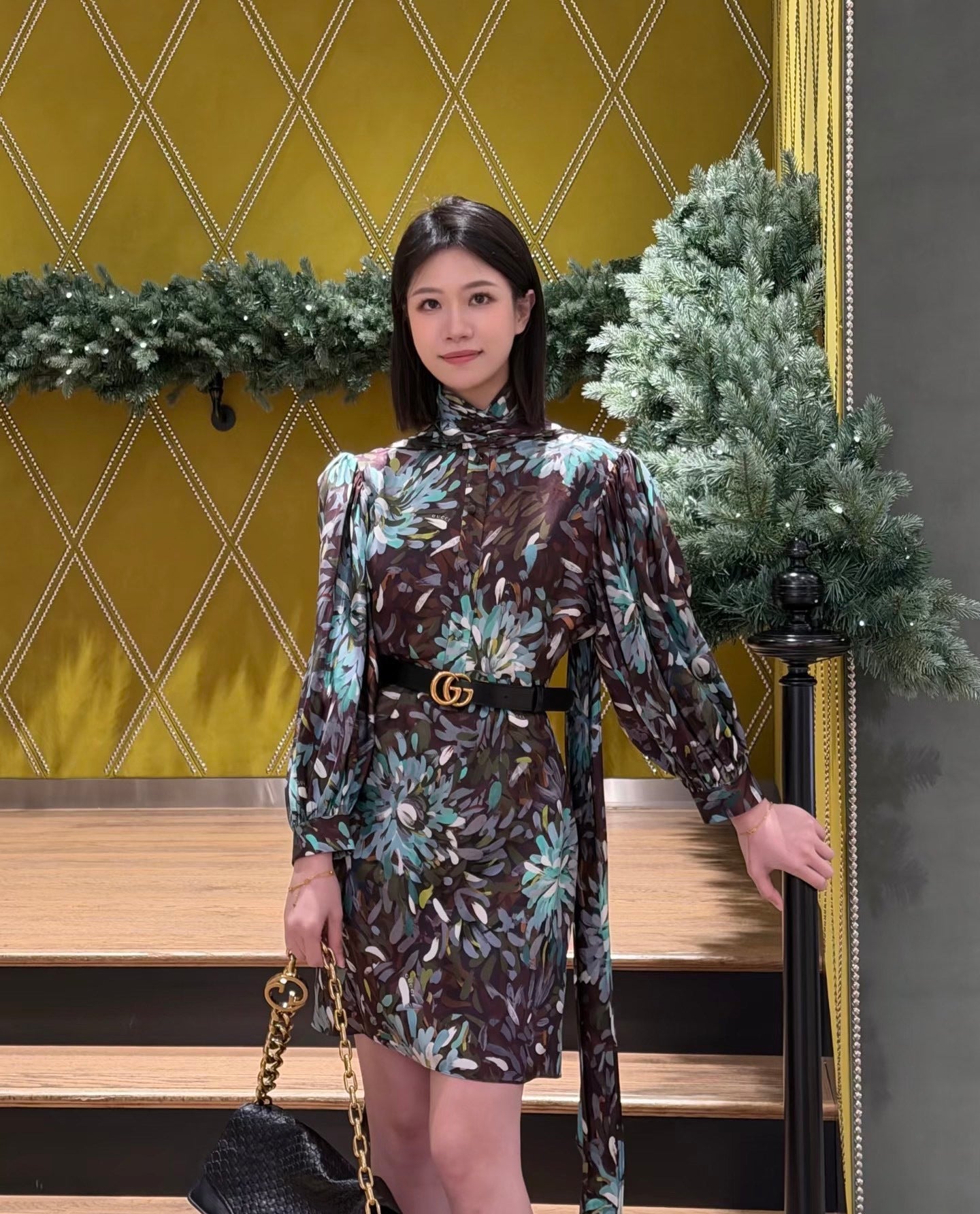 26SS NEW 3d floral print dress