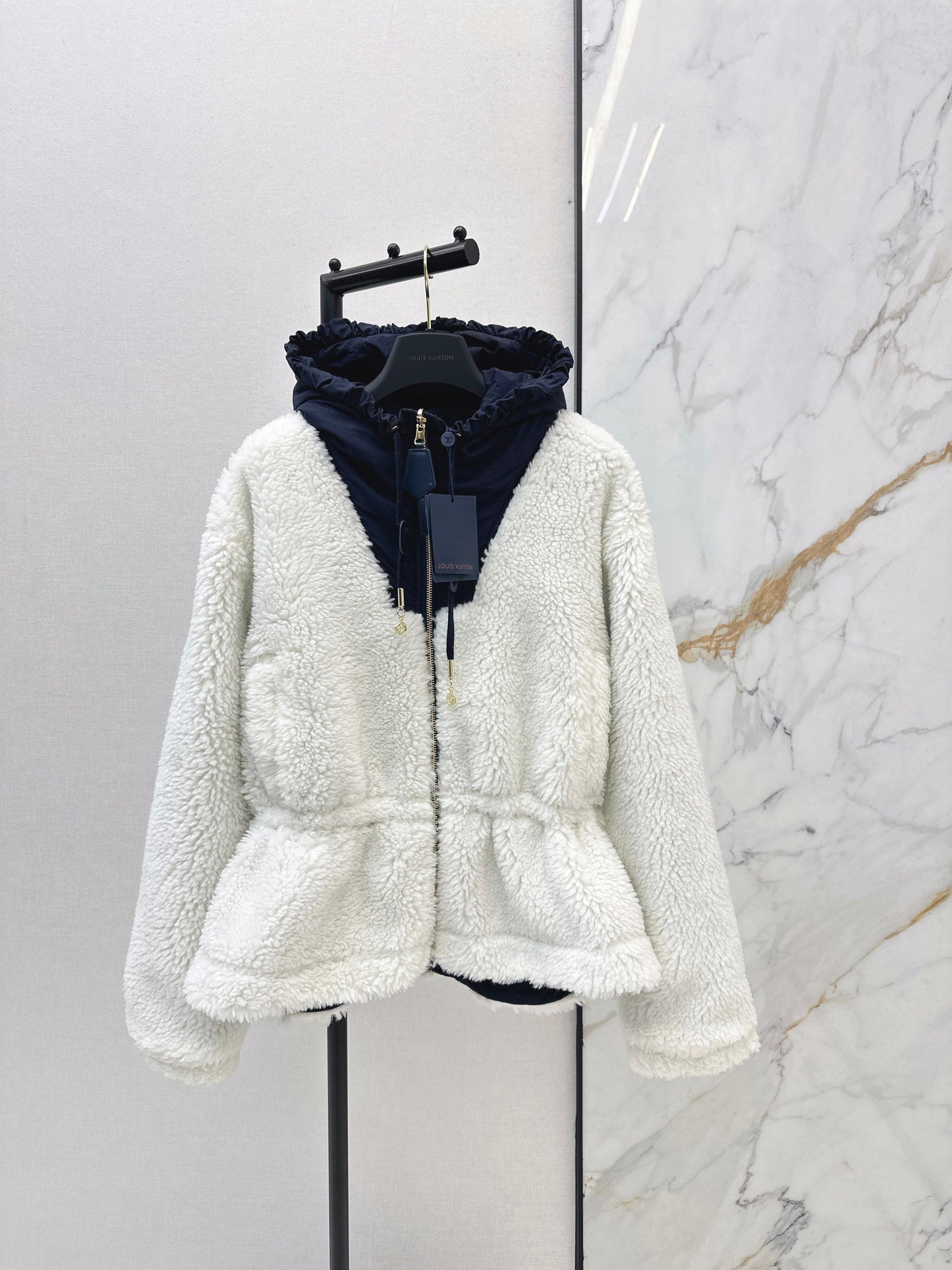 26SS NEUE Fleece-Kapuzenjacke