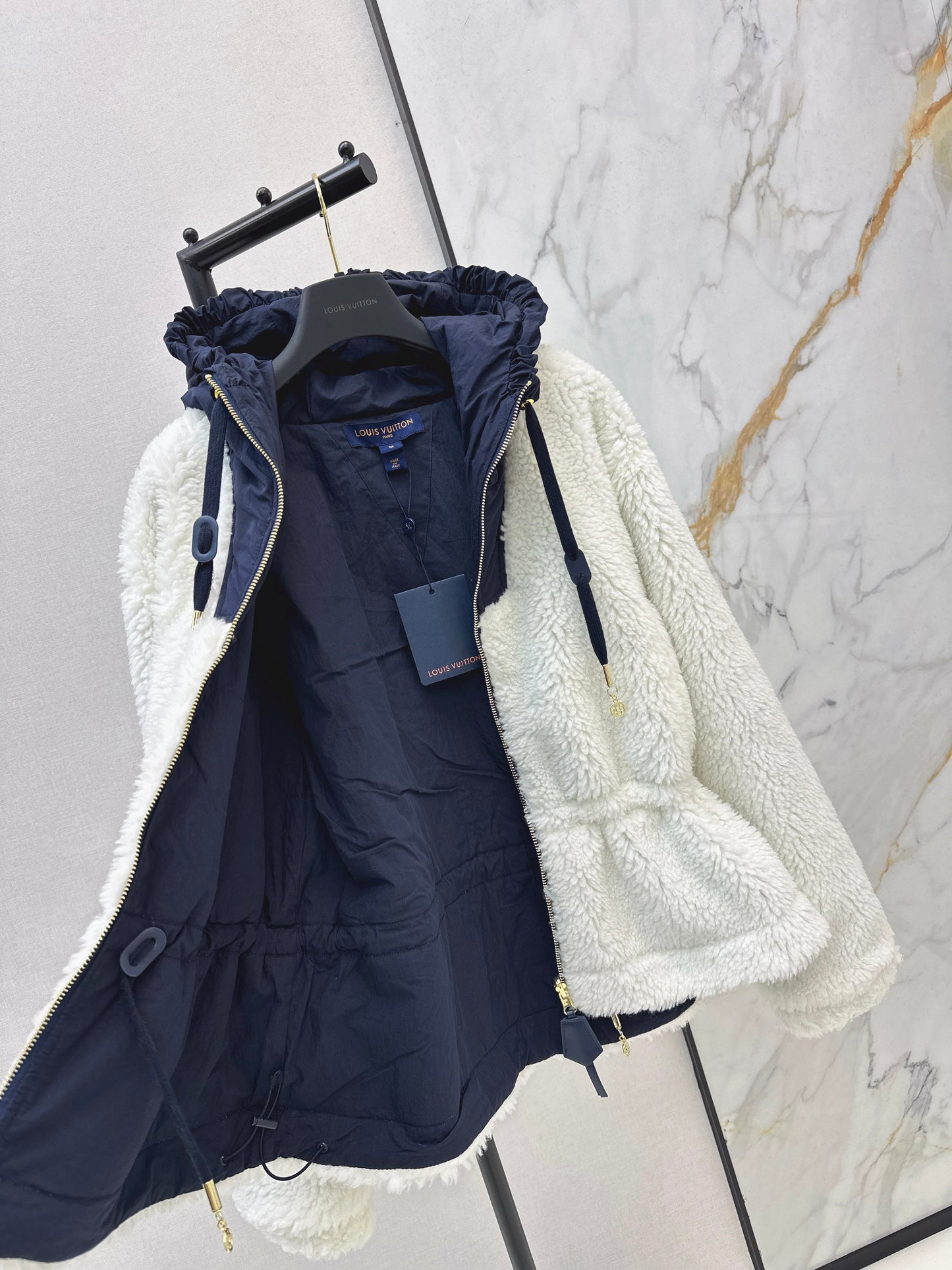 26SS NEUE Fleece-Kapuzenjacke