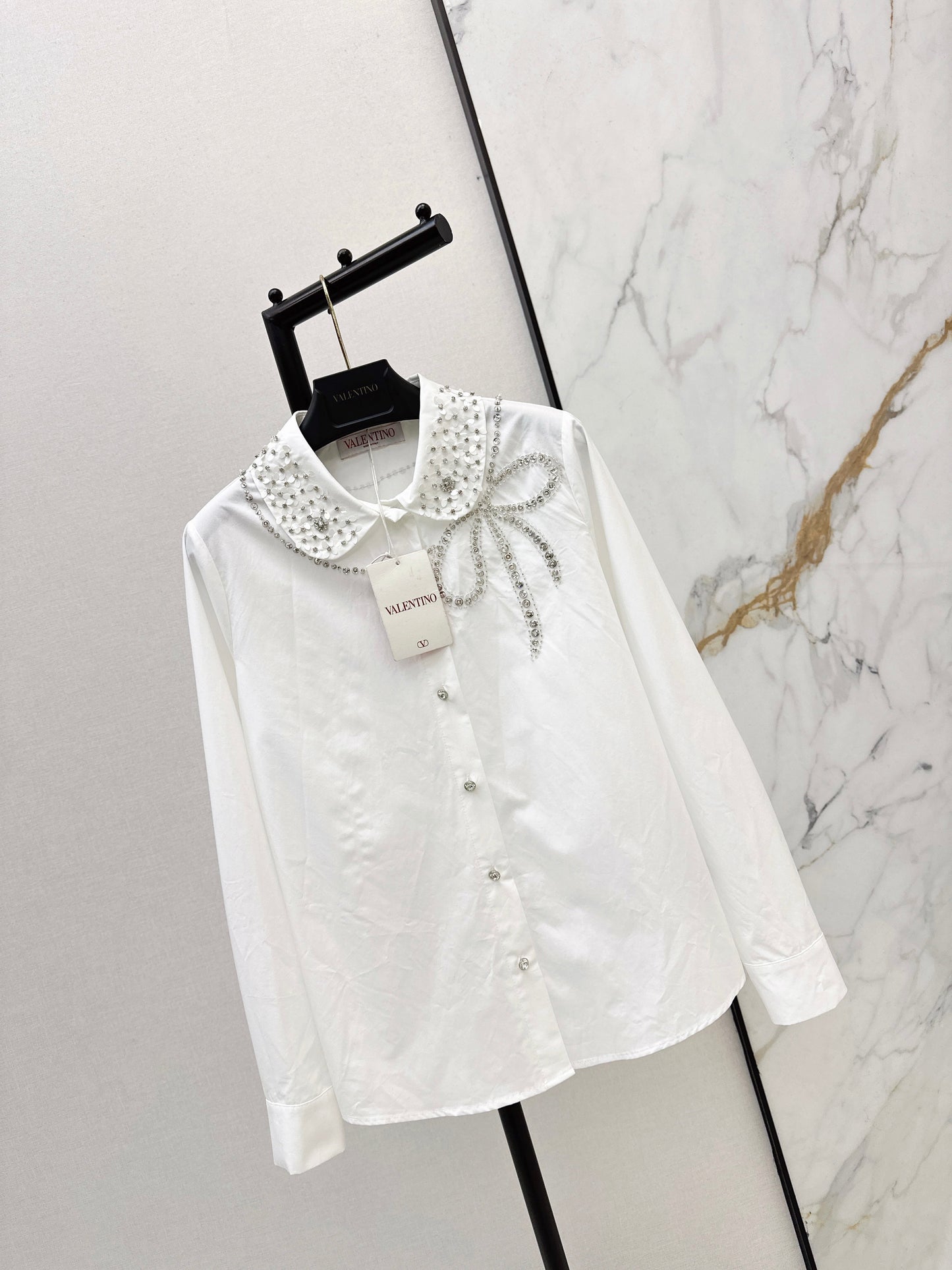 26SS NEW rhinestones blouse