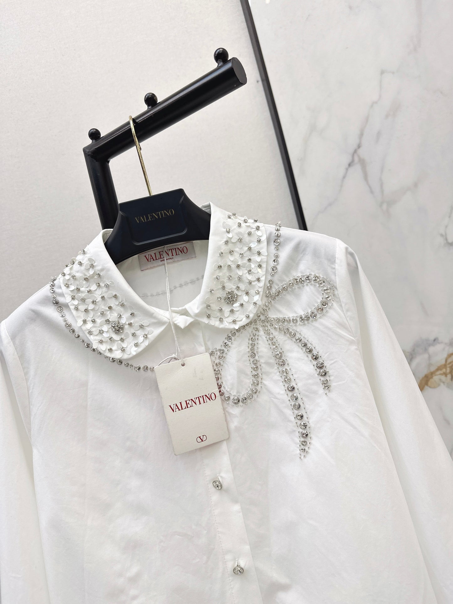 26SS NEW rhinestones blouse