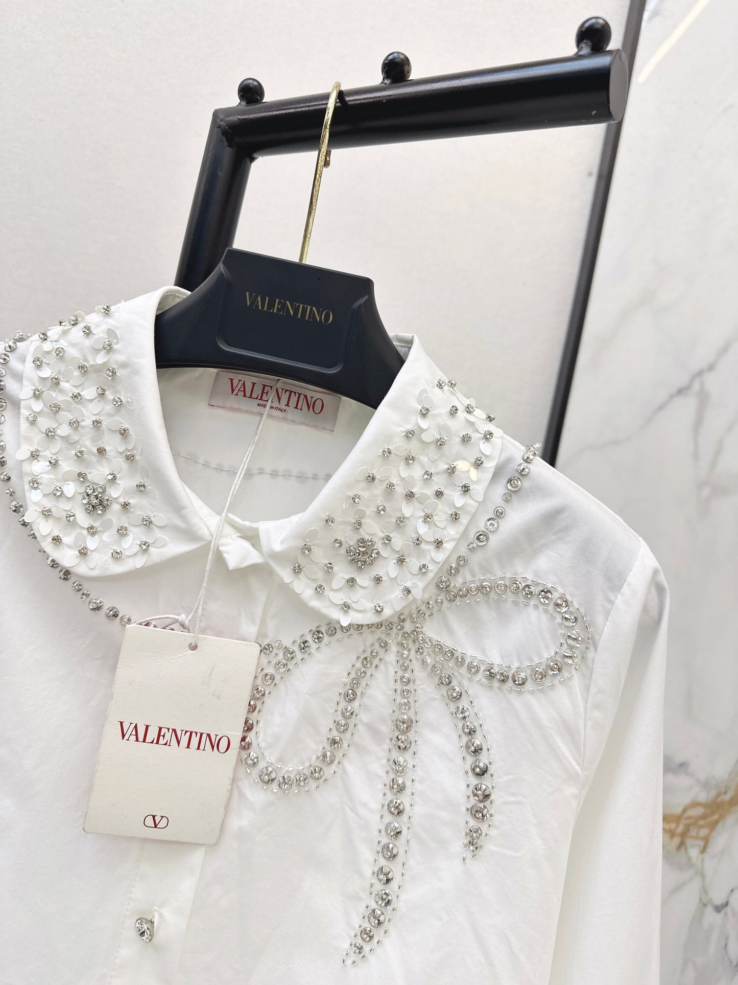 26SS NEW rhinestones blouse