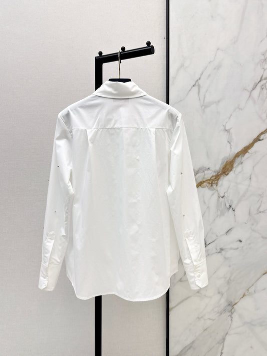 26SS NEUE Strass-Bluse