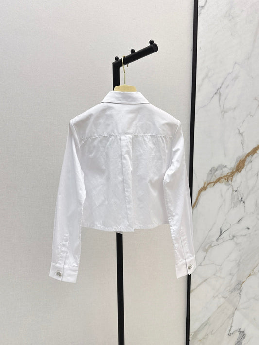 26SS NEUE Strass-Bluse