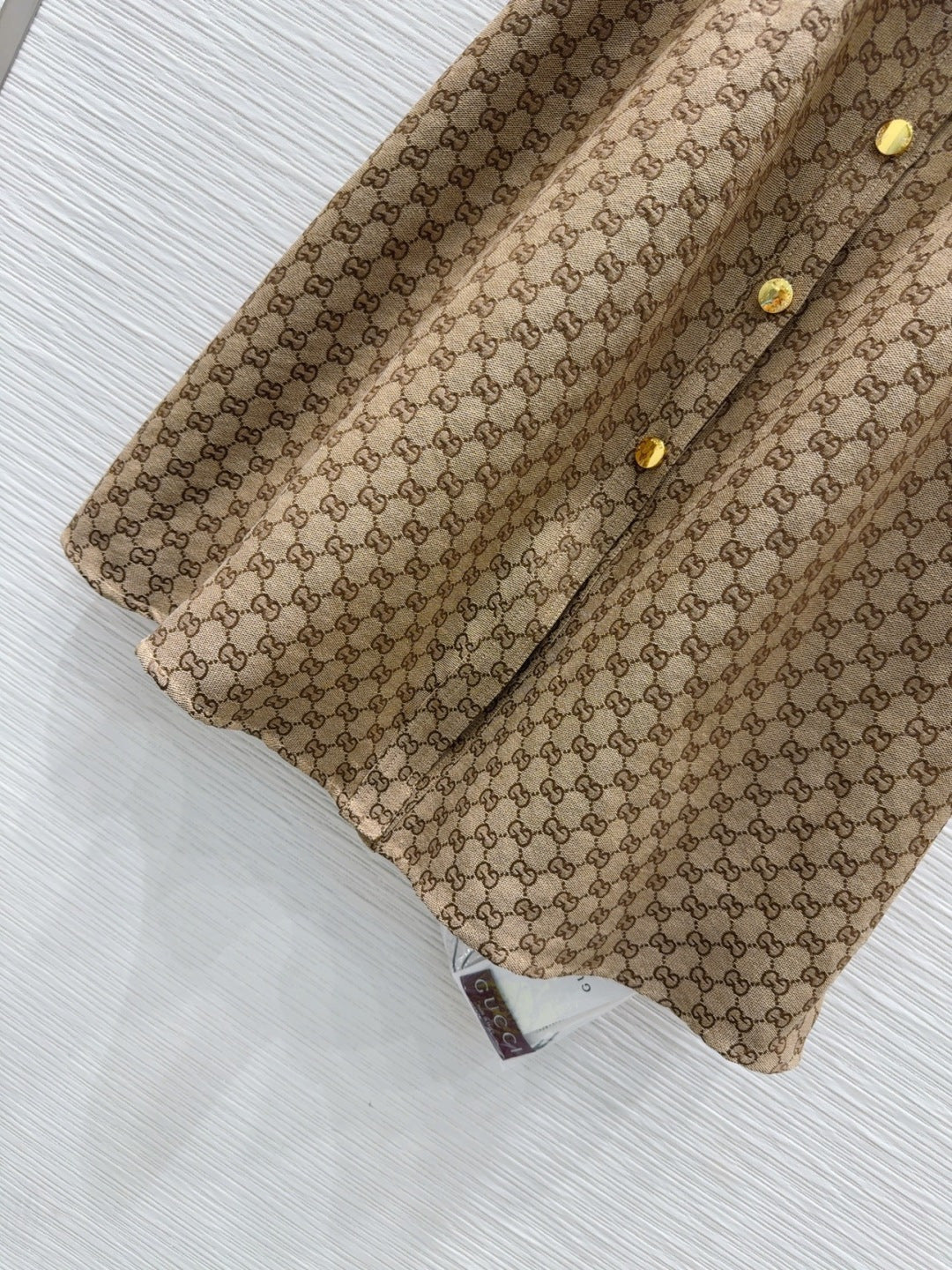 26SS NEW Letter jacquard pattern lapel short-sleeved dress