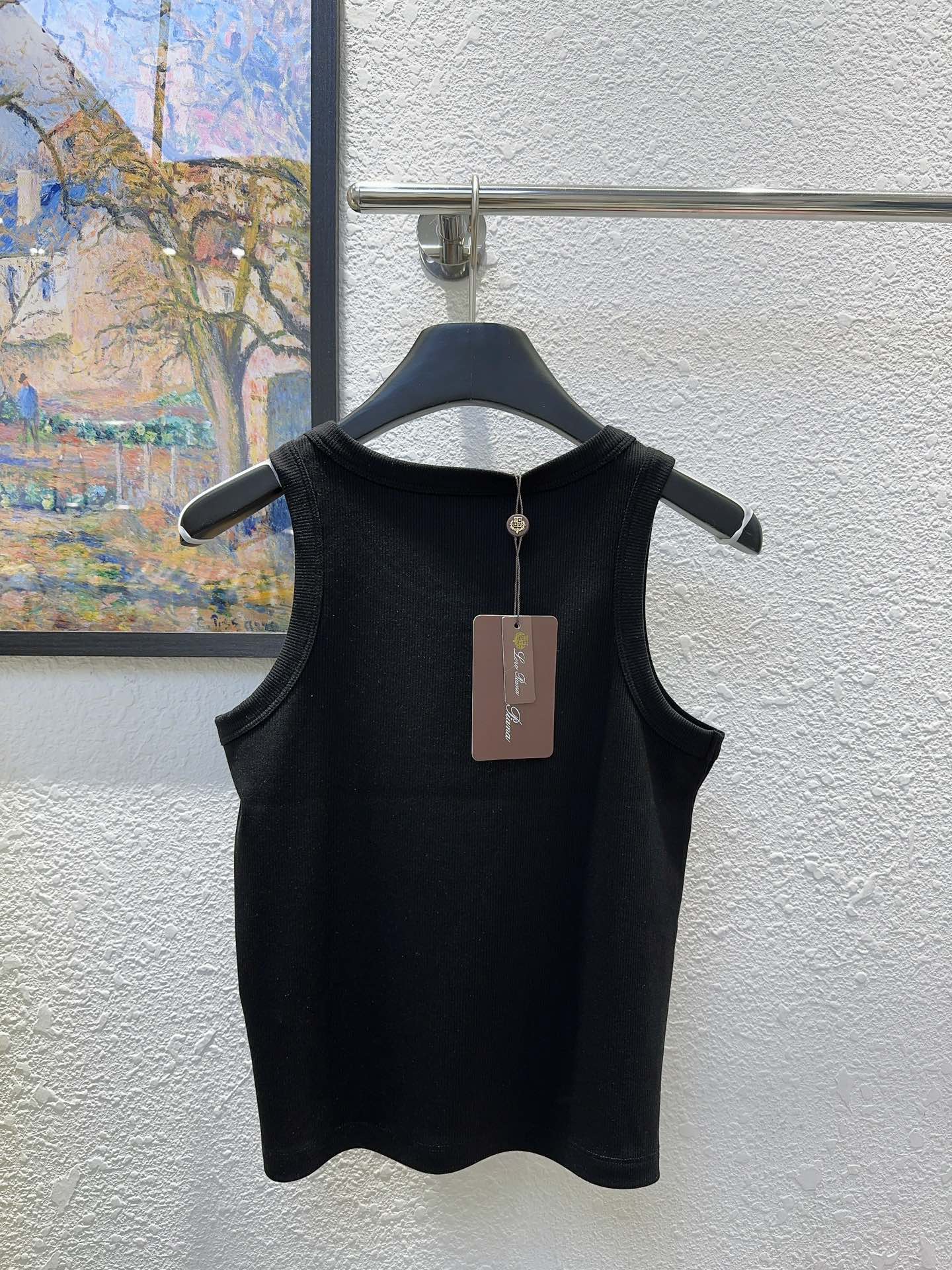 26SS NEW Sleeveless vest with embroidered badge pattern on chest