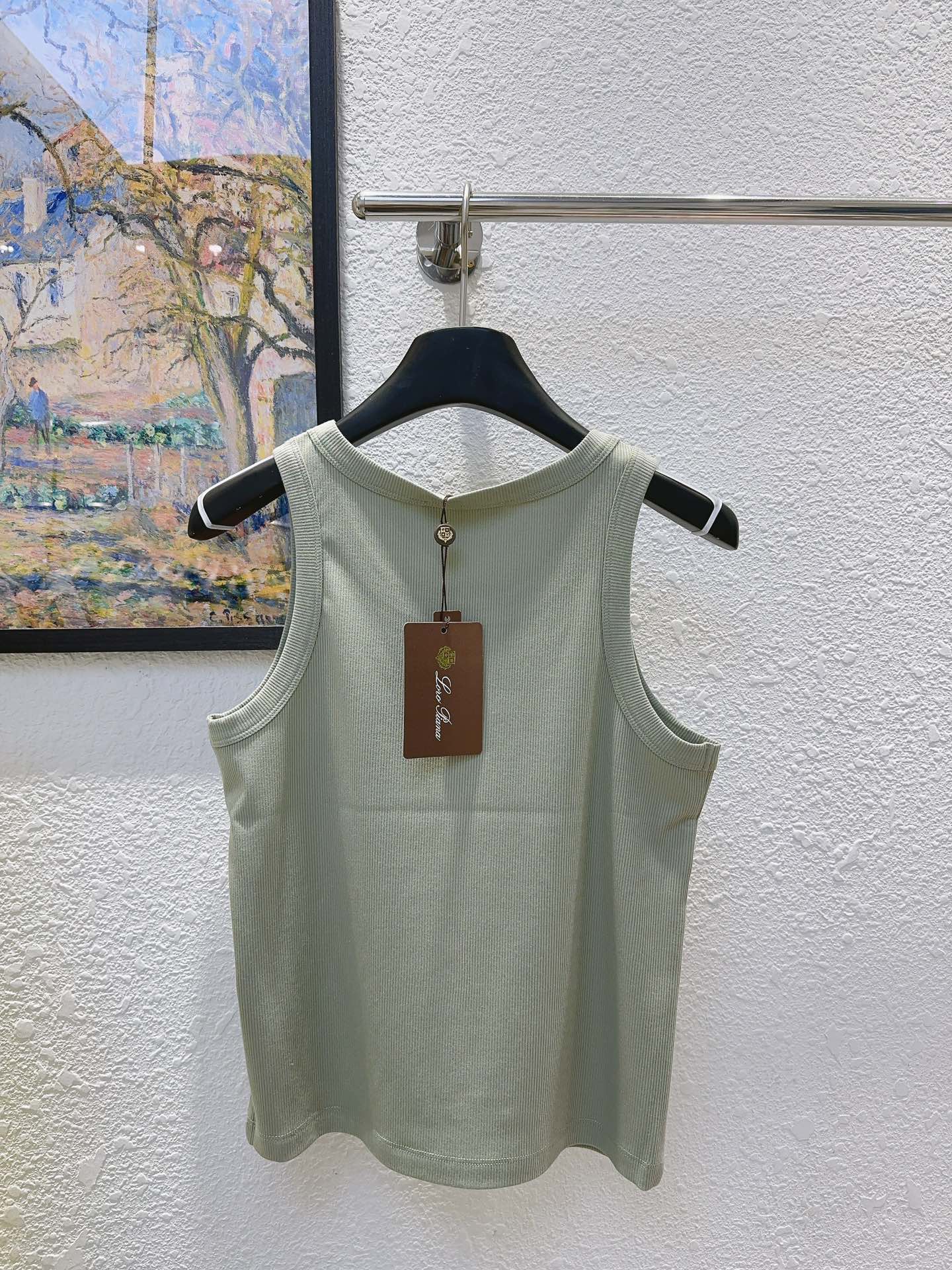26SS NEW Sleeveless vest with embroidered badge pattern on chest