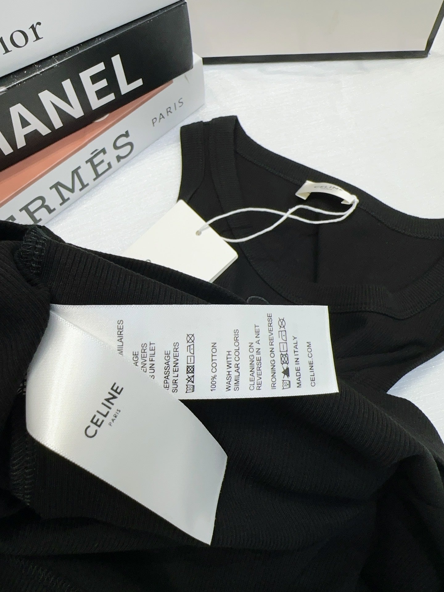 26SS NEW Customized mercerized cotton sleeveless vest with Arc de Triomphe logo pattern embroidered on the chest