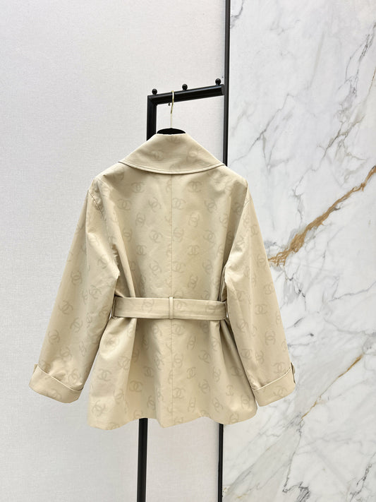 26SS NEW jacquard trench coat