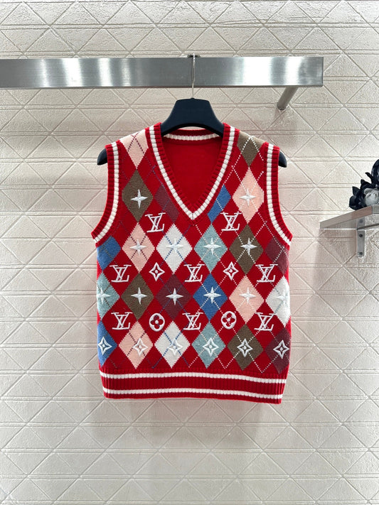 26SS NEW Embroidered Knit Vest