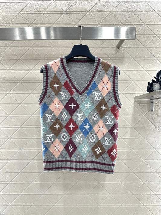 26SS NEW Embroidered Knit Vest