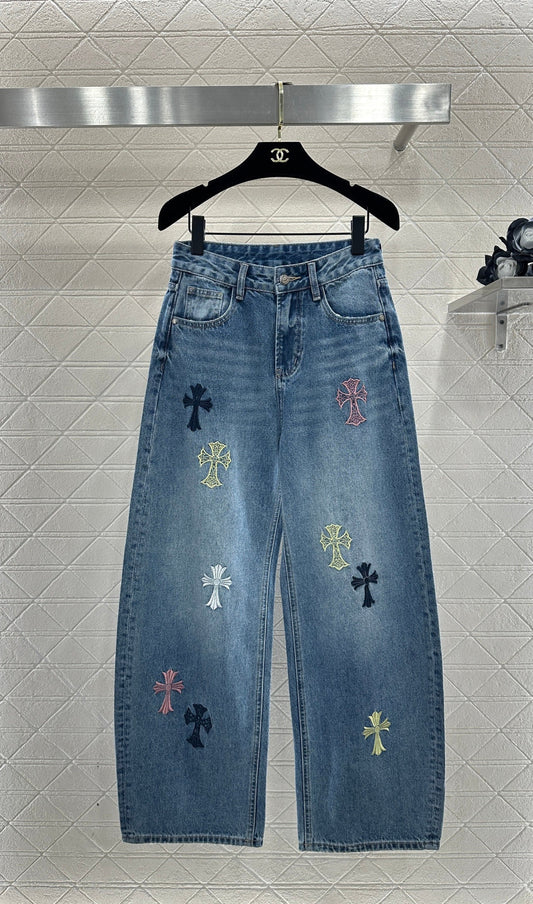🔥Highest Quality🔥26SS NEW Cross Scimitar jeans