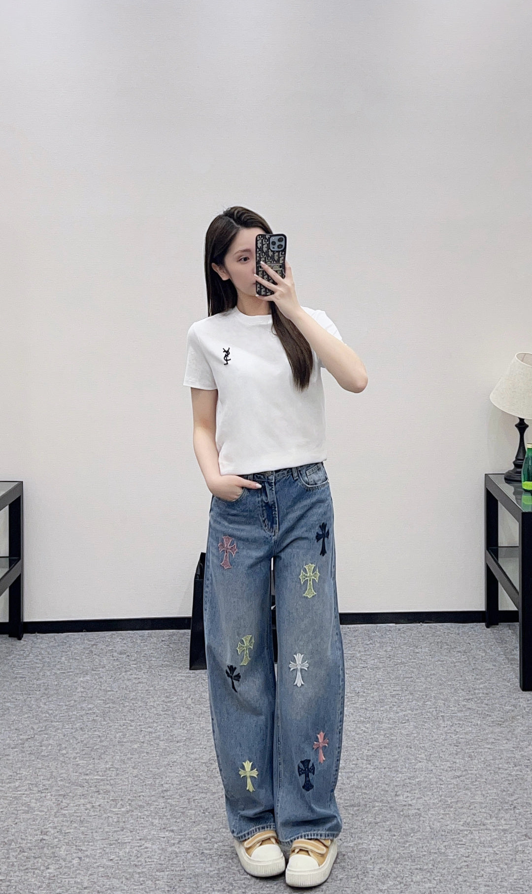 🔥Höchste Qualität🔥26SS NEUE Cross-Krummsäbel-Jeans