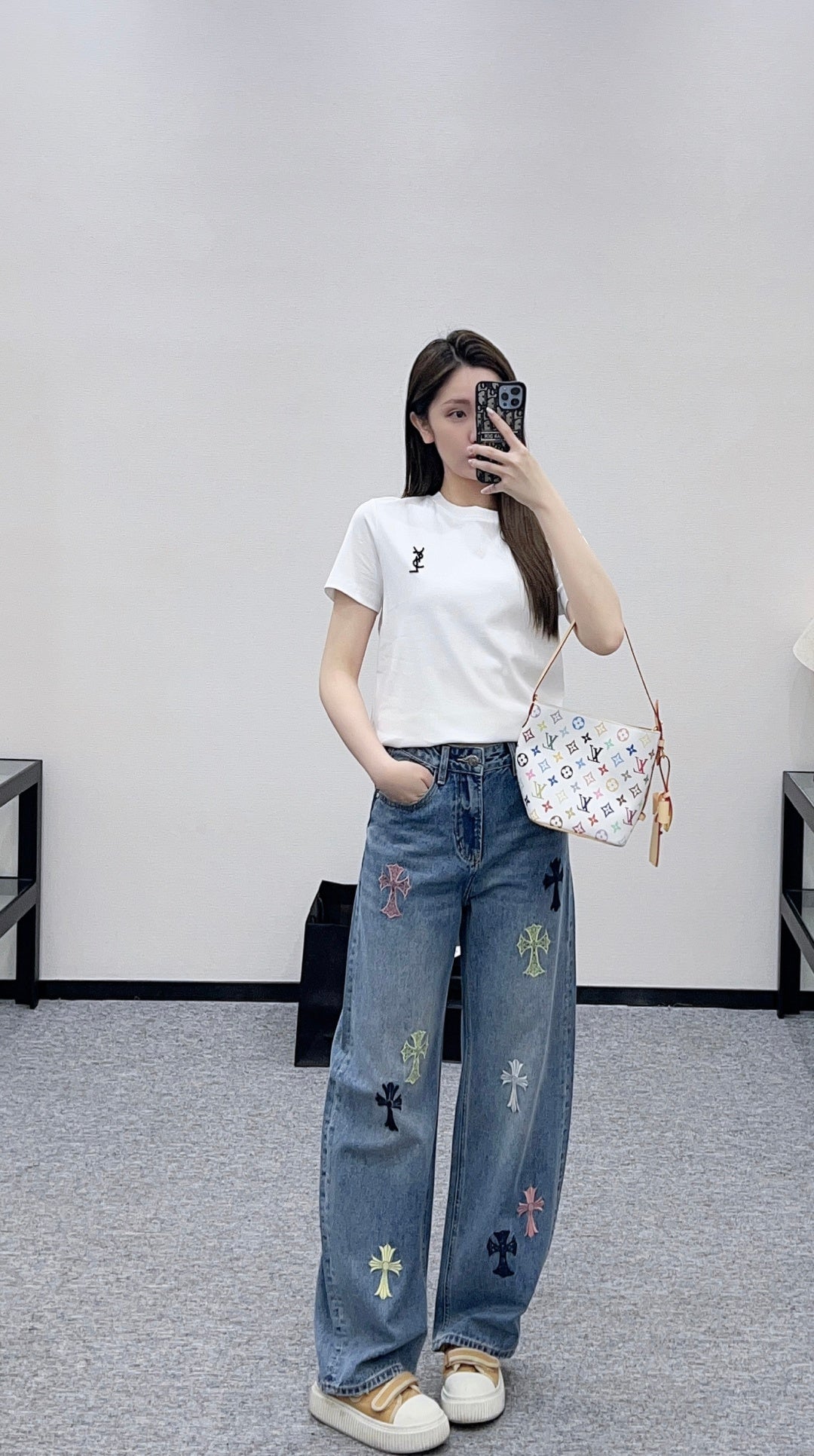 🔥Höchste Qualität🔥26SS NEUE Cross-Krummsäbel-Jeans