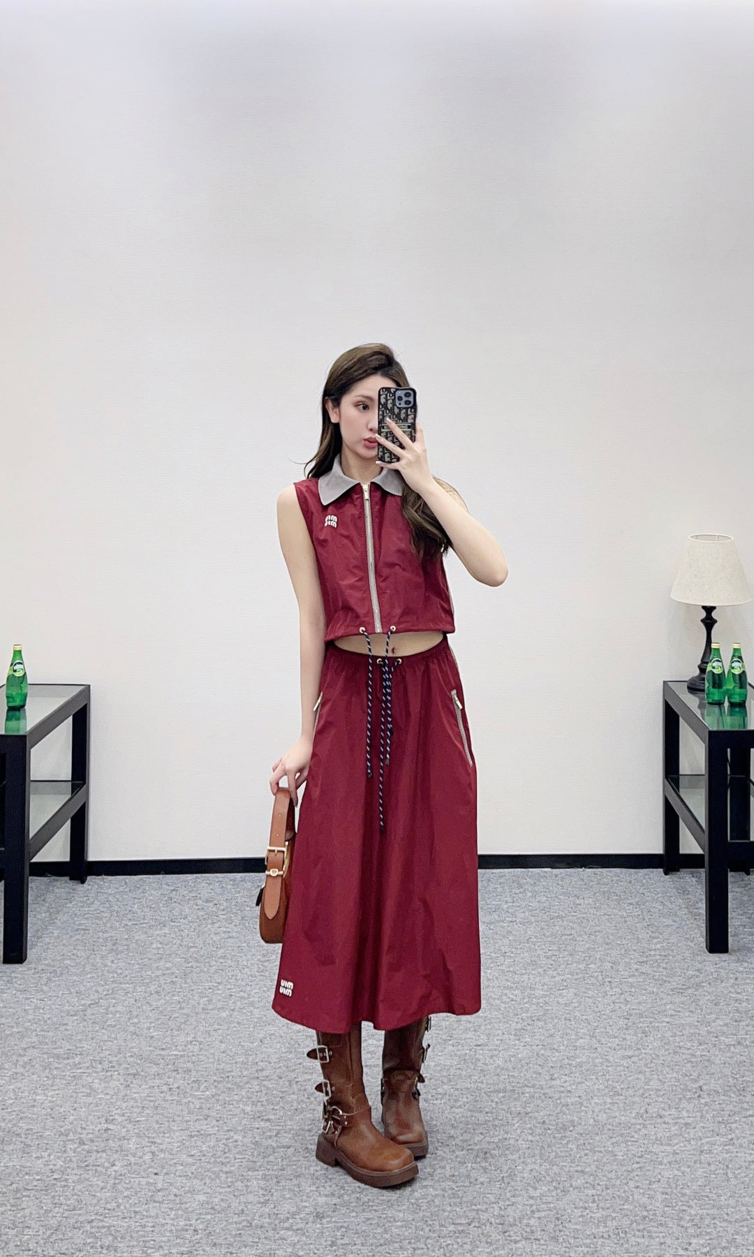 26SS NEW Vest and half skirt set