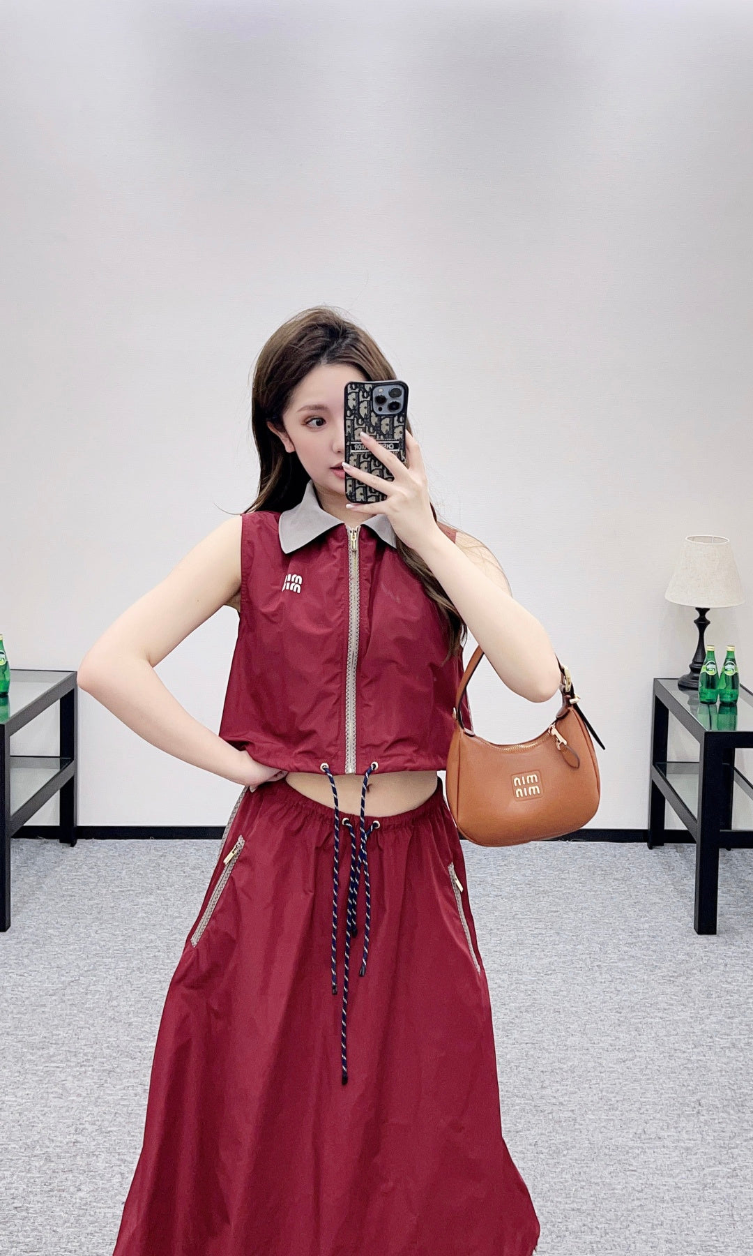 26SS NEW Vest and half skirt set
