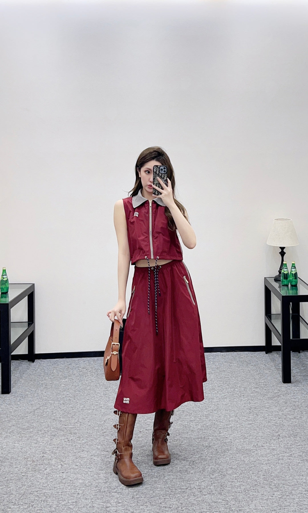 26SS NEW Vest and half skirt set