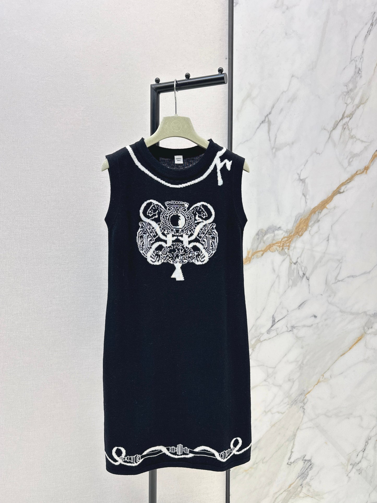 26SS NEW jacquard sleeveless dress