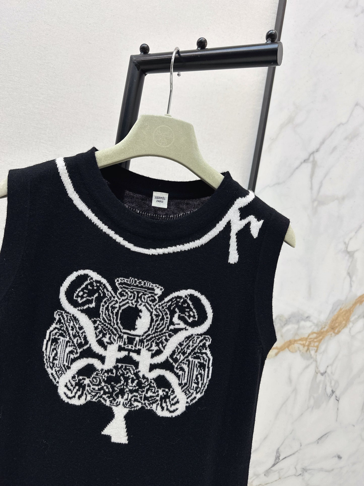 26SS NEW jacquard sleeveless dress