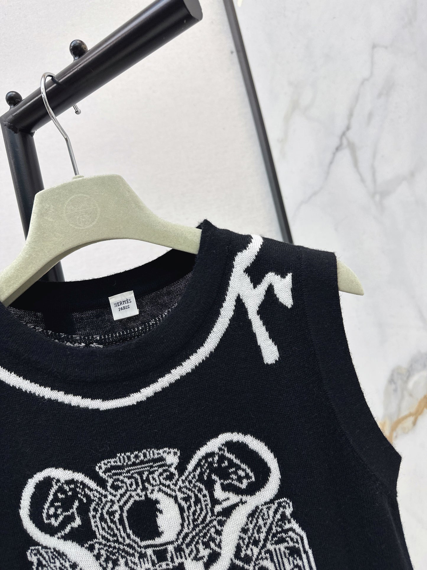 26SS NEW jacquard sleeveless dress