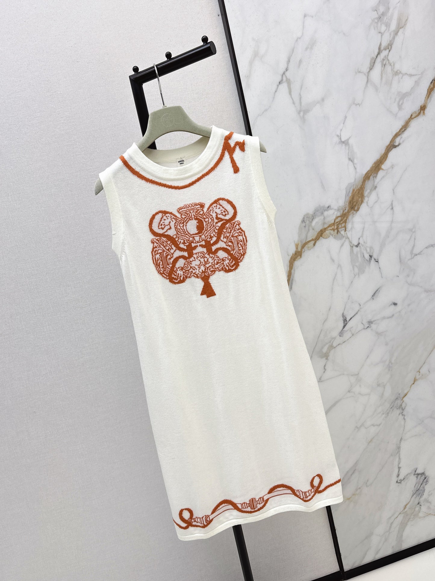 26SS NEW jacquard sleeveless dress