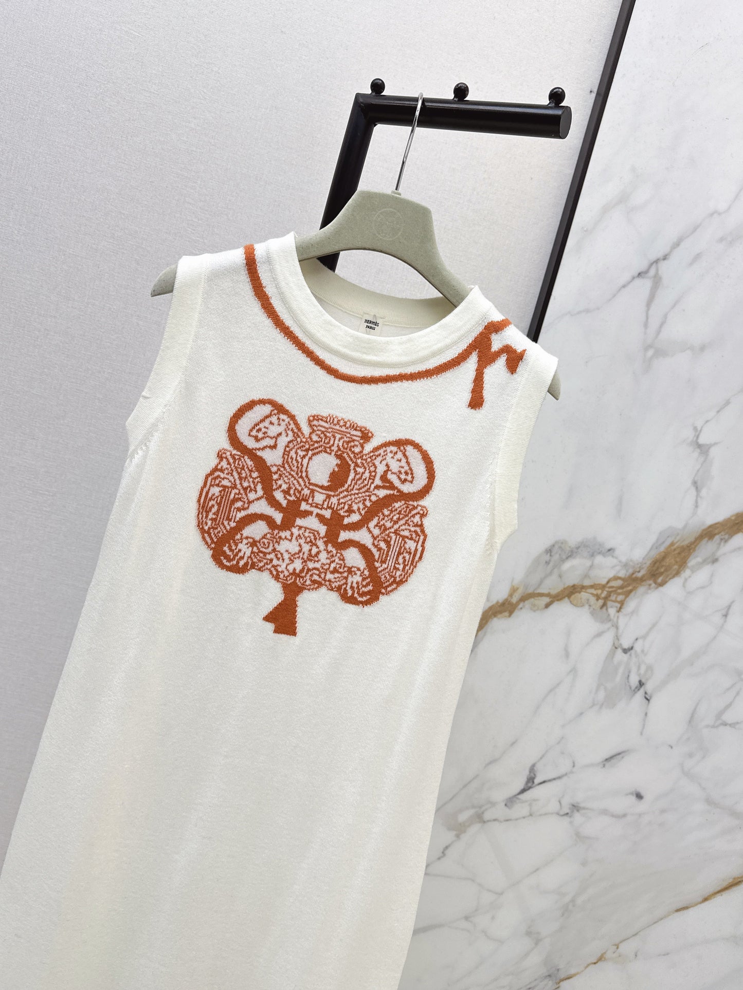 26SS NEW jacquard sleeveless dress