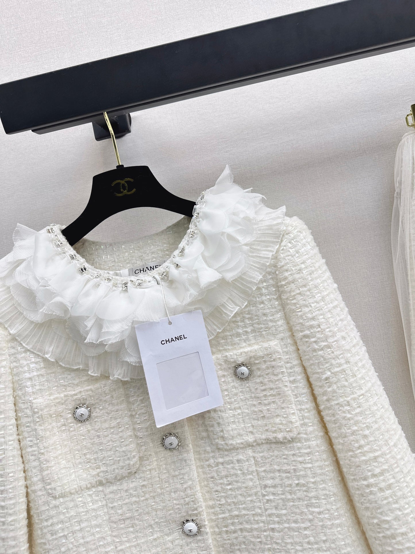 26SS NEW layered ruffle collar jacket