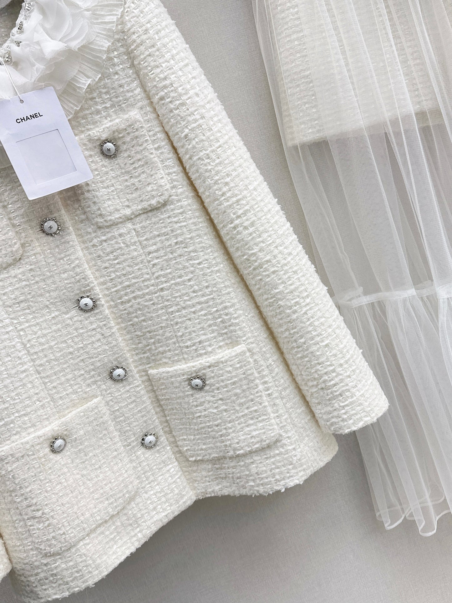 26SS NEW layered ruffle collar jacket