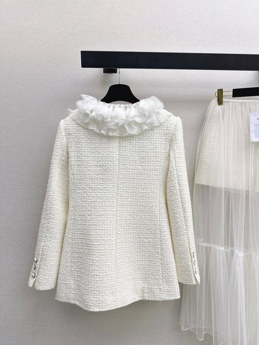 26SS NEW layered ruffle collar jacket