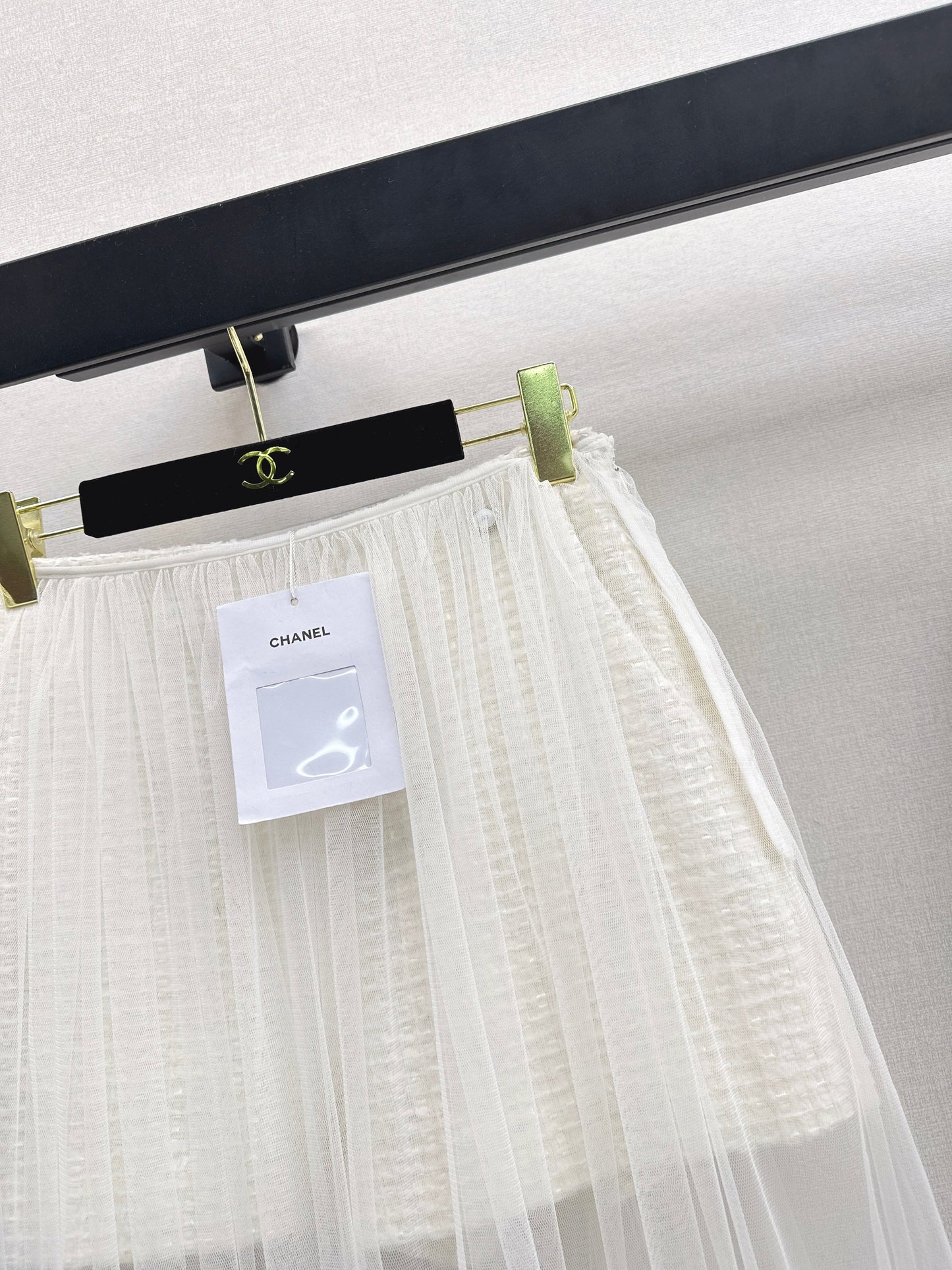 26SS NEW woven short+mesh skirts