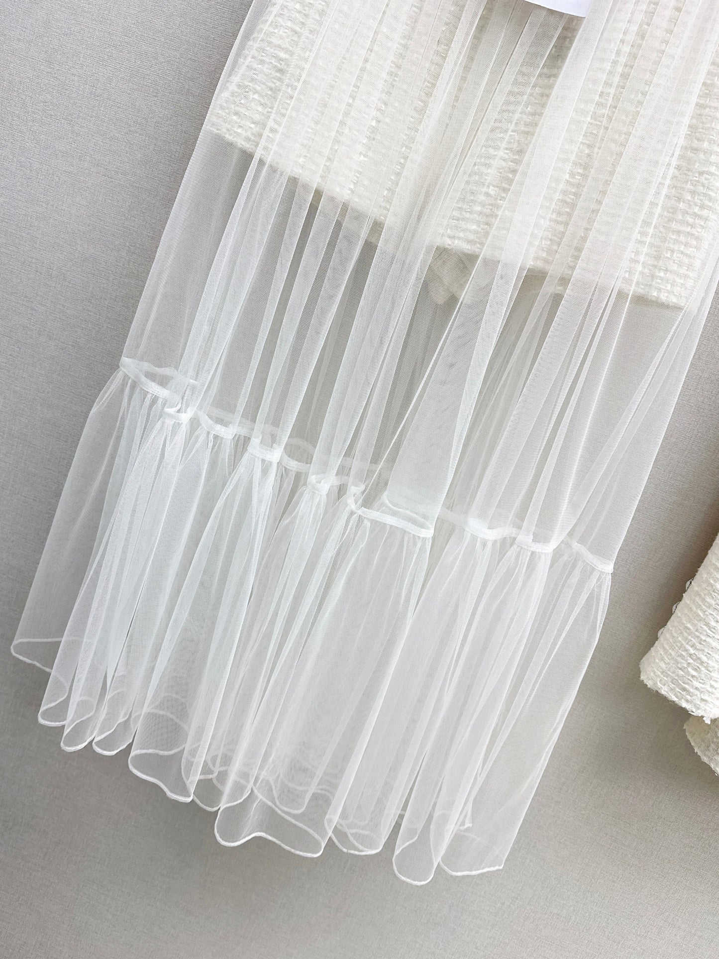 26SS NEW woven short+mesh skirts