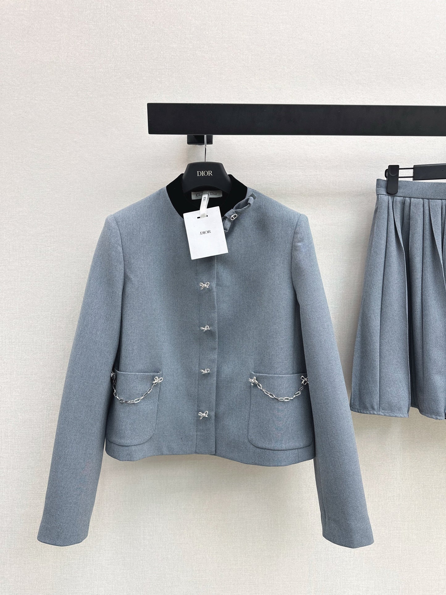 26SS NEUE Kontrast-Stehkragenjacke