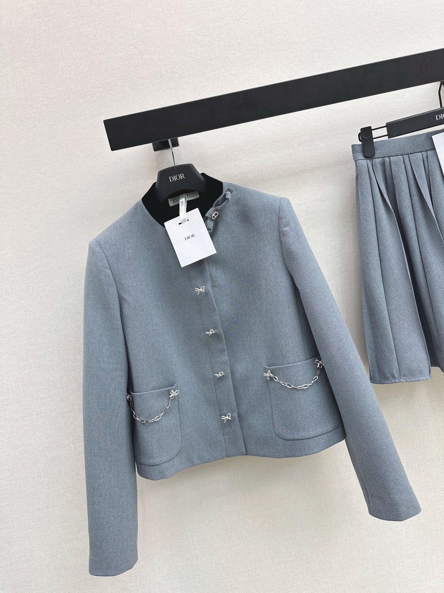 26SS NEUE Kontrast-Stehkragenjacke