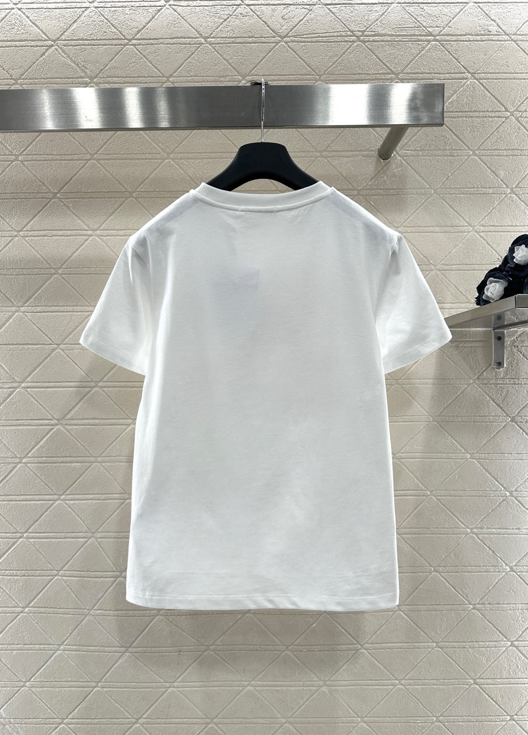 26SS NEUES Besticktes Pony-T-Shirt