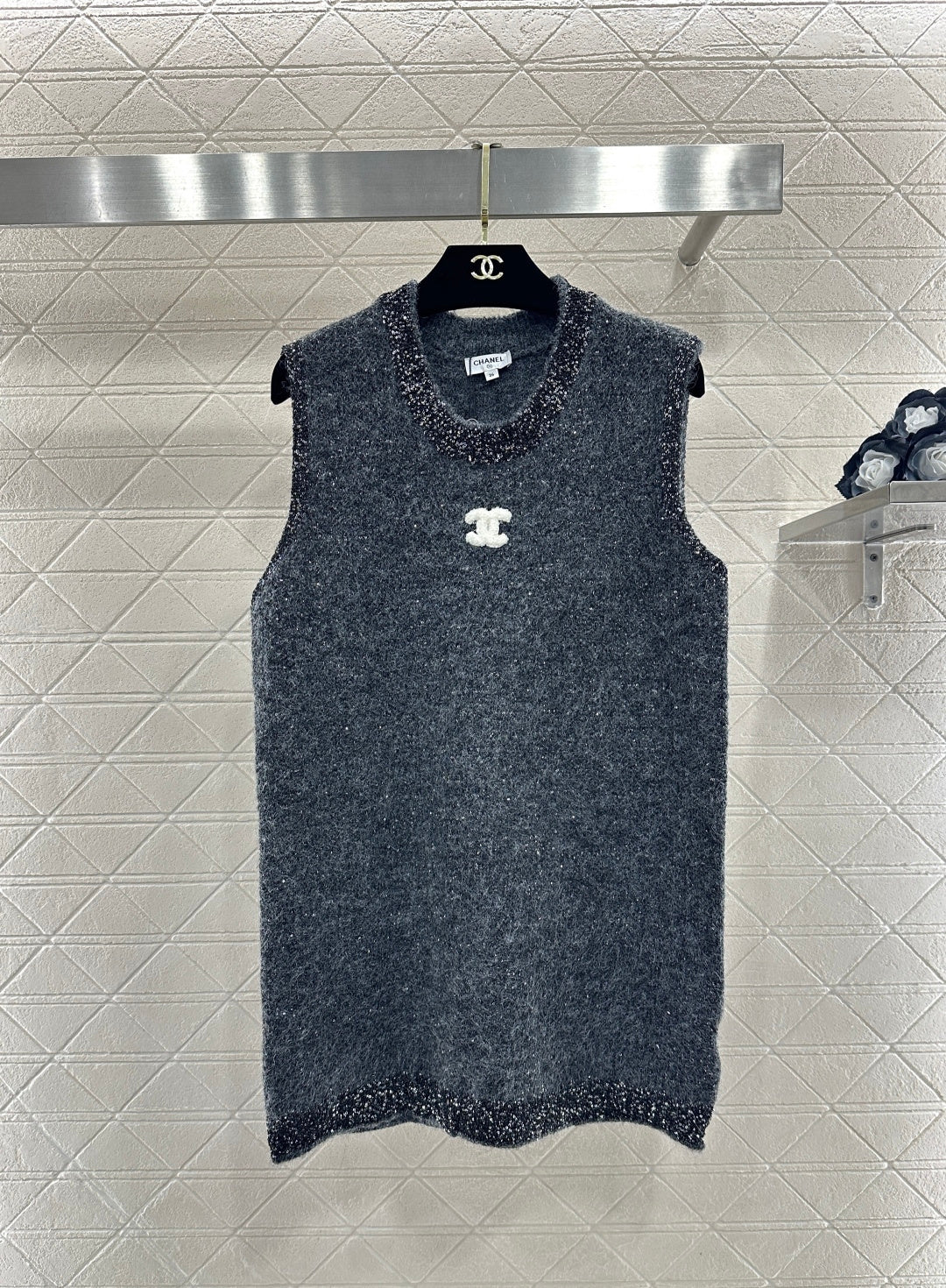 26SS NEW Knitted vest dress