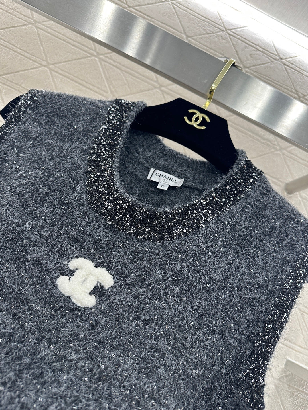 26SS NEW Knitted vest dress