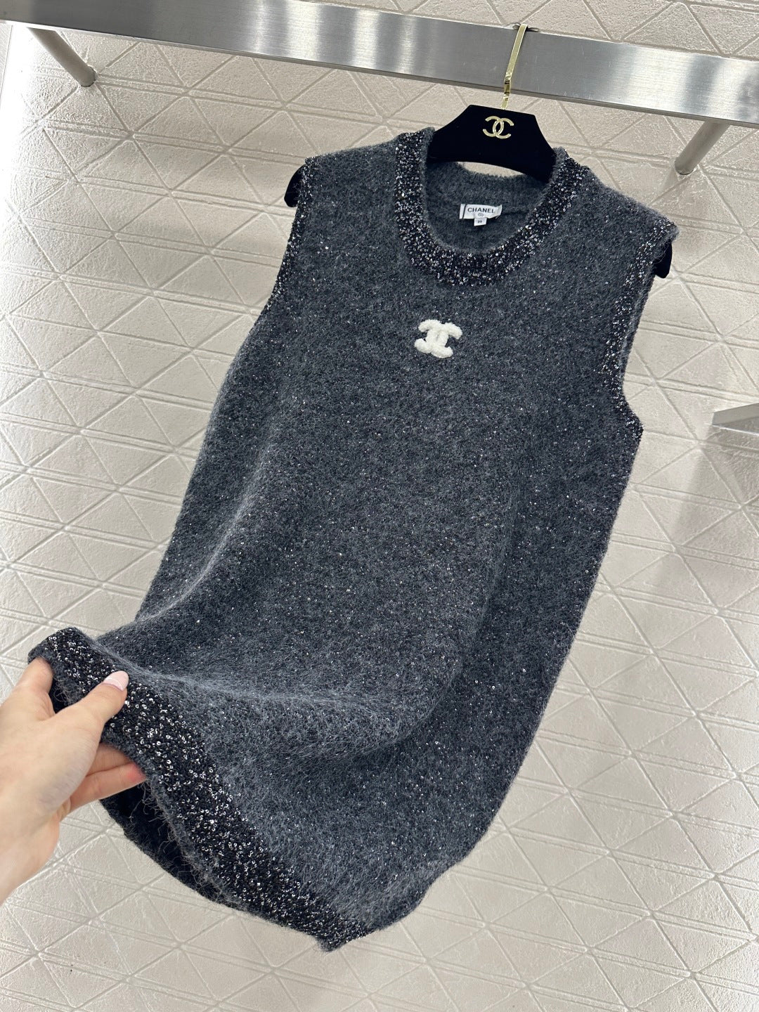 26SS NEW Knitted vest dress