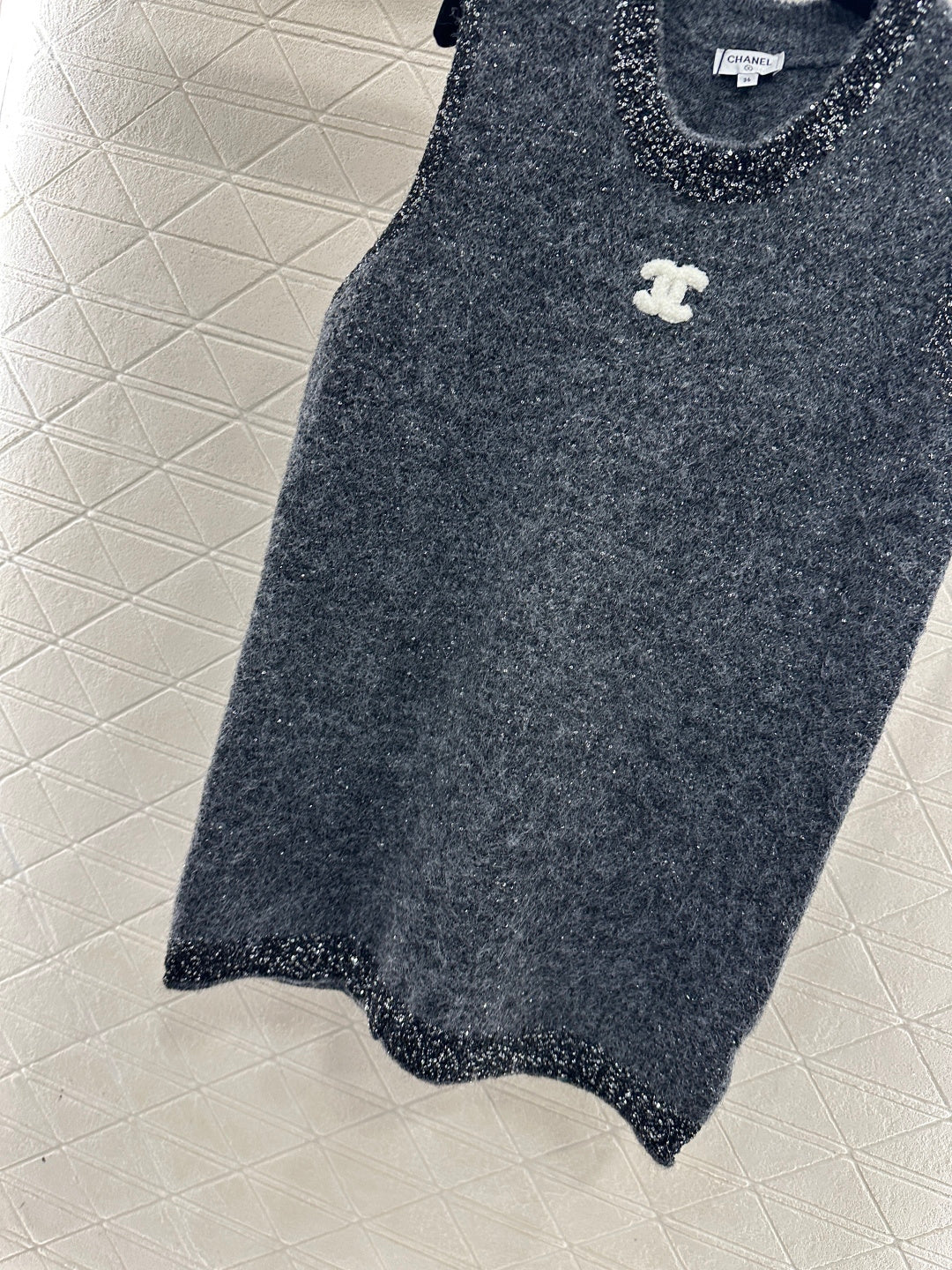 26SS NEW Knitted vest dress