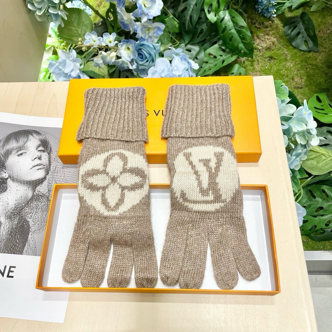 26SS NEU Louis Neue Herbst- und Winter-Wollstrickhandschuhe