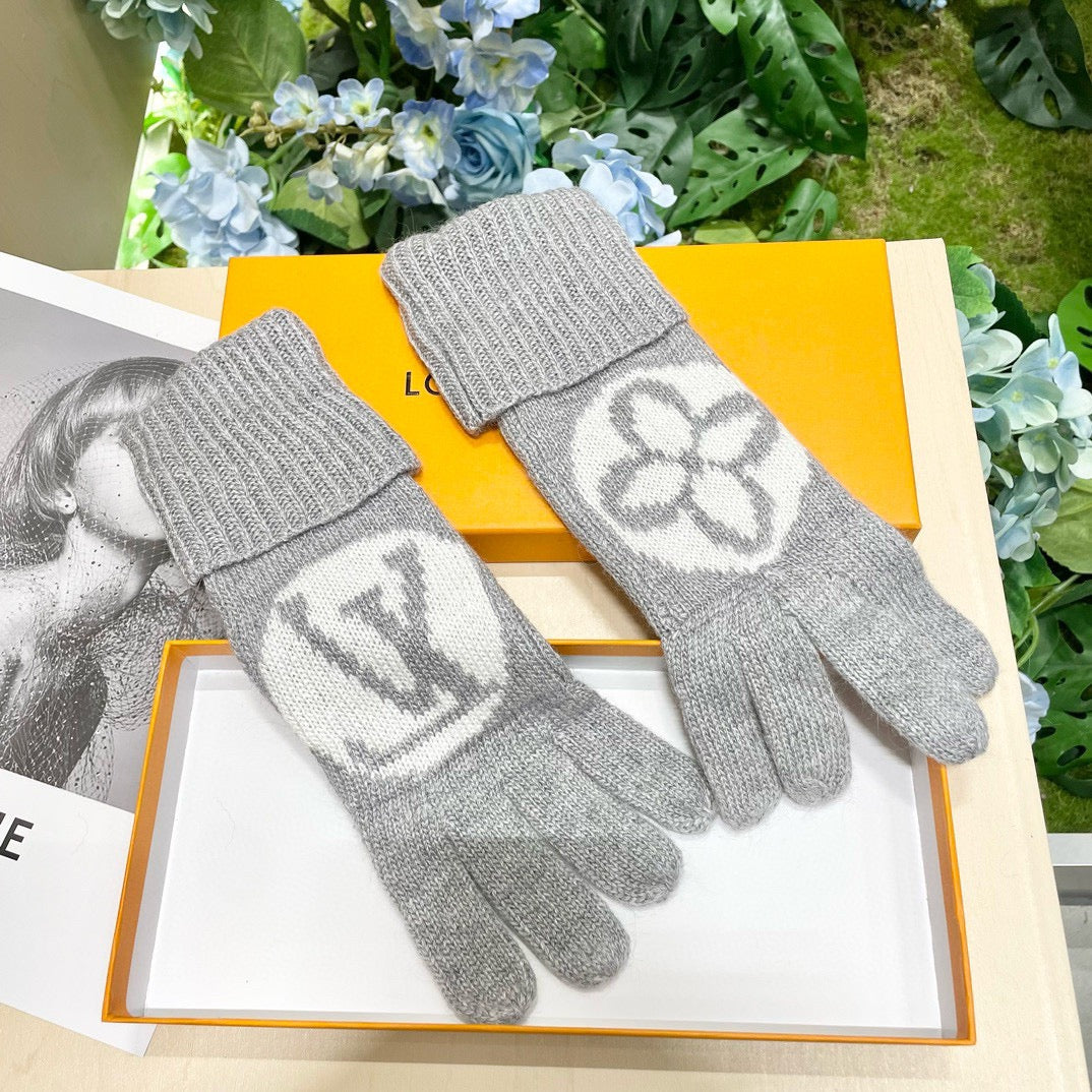 26SS Neue Herbst- und Winter-Strickhandschuhe aus Wolle