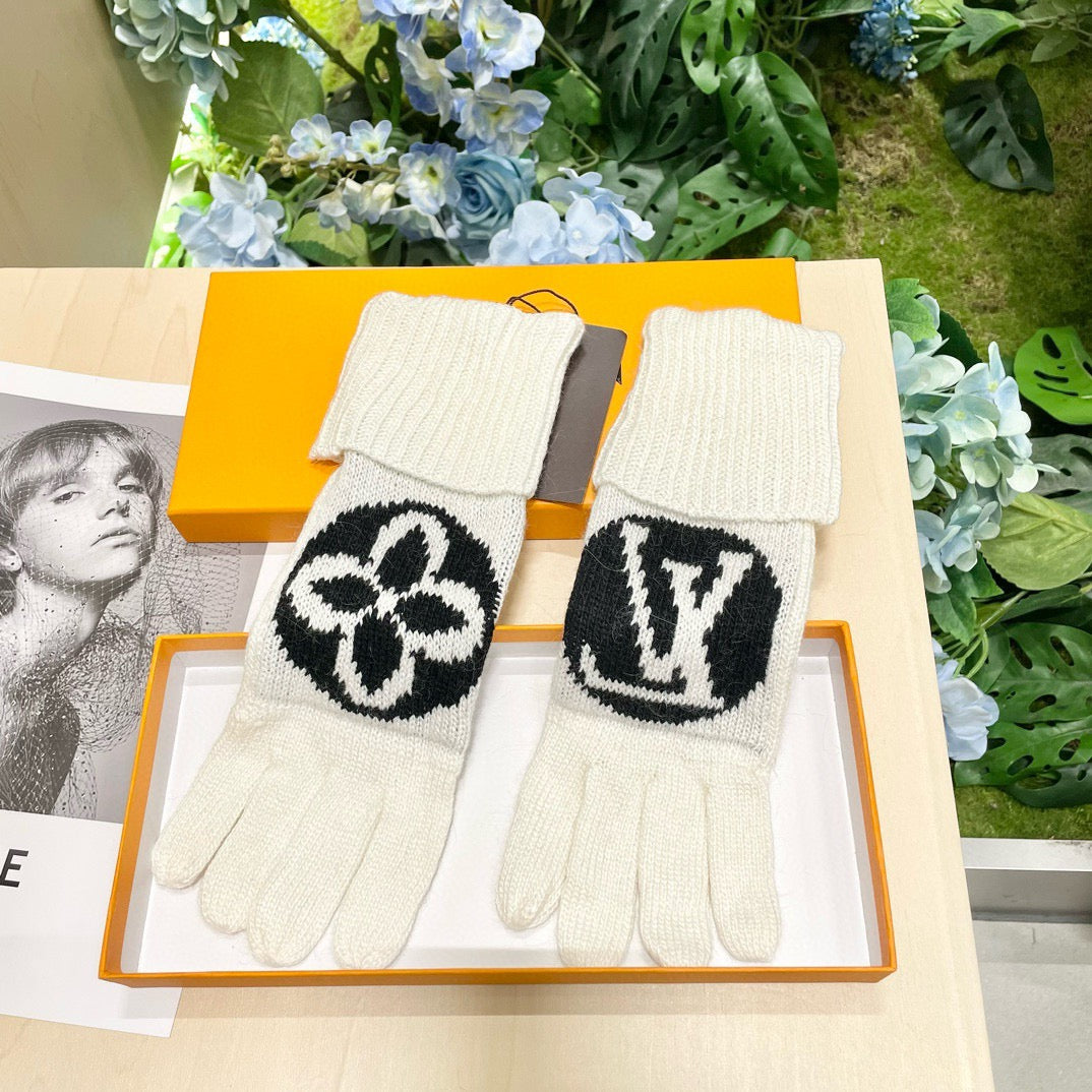 26SS Neue Herbst- und Winter-Strickhandschuhe aus Wolle