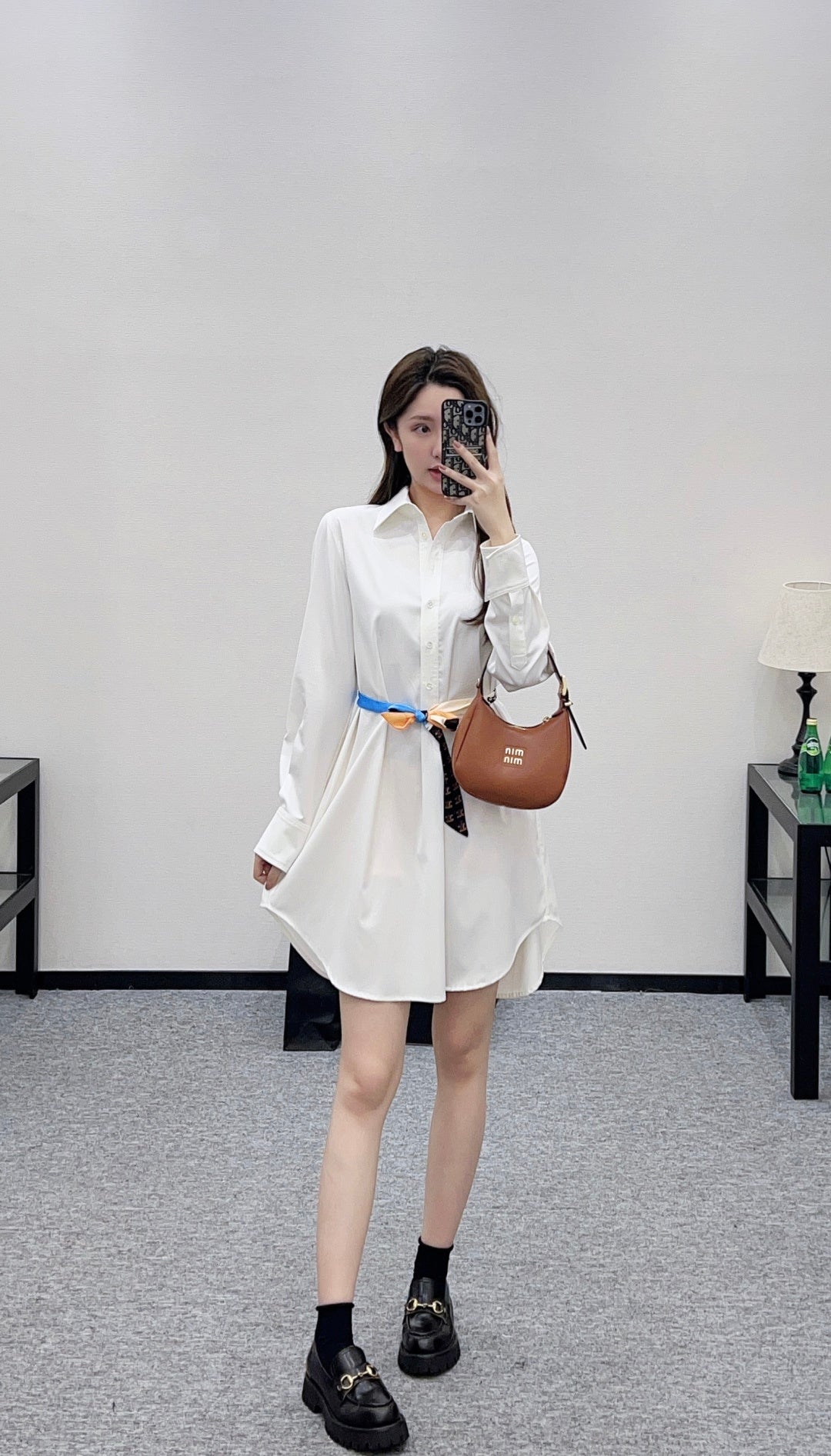 26SS NEW Belted shirt dress