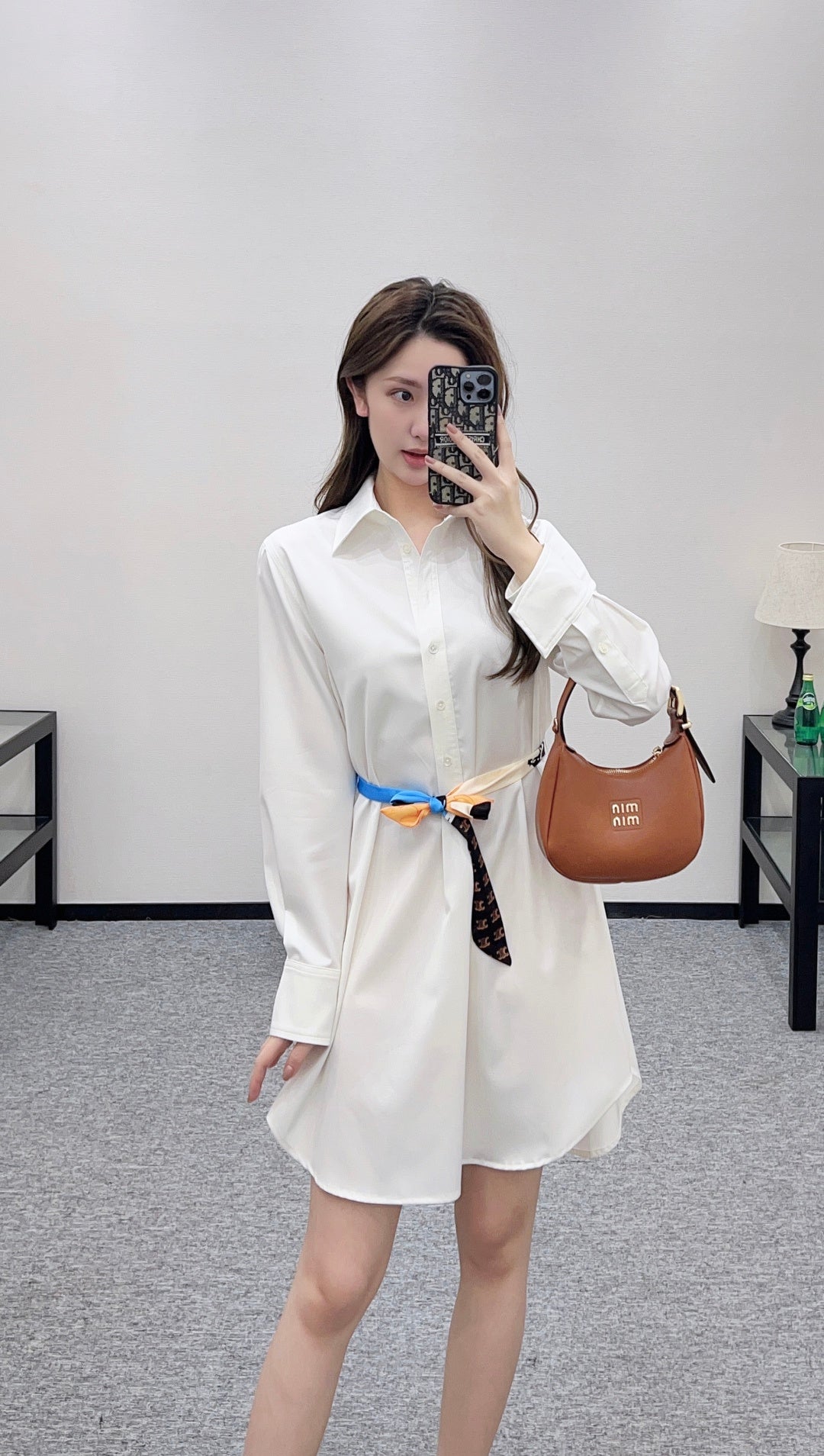 26SS NEW Belted shirt dress