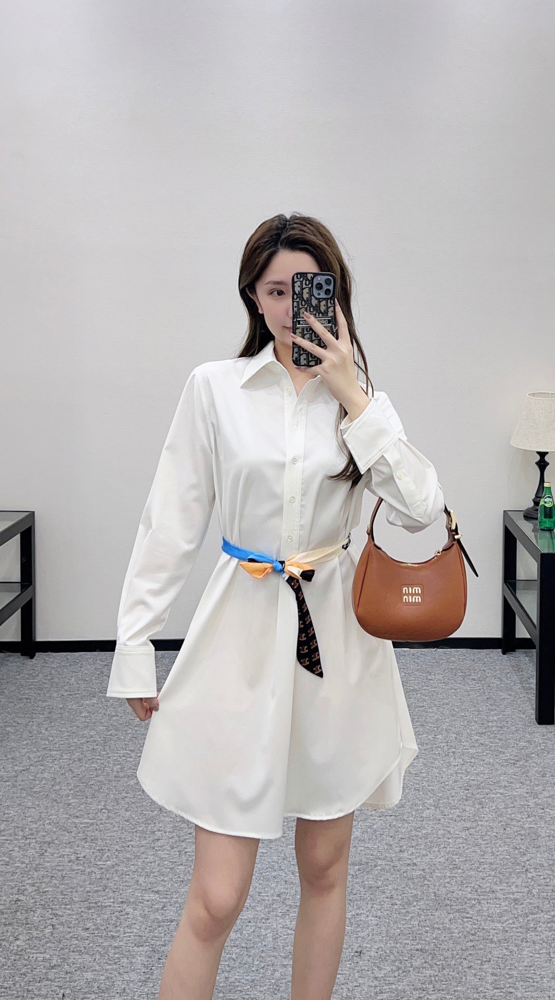 26SS NEW Belted shirt dress