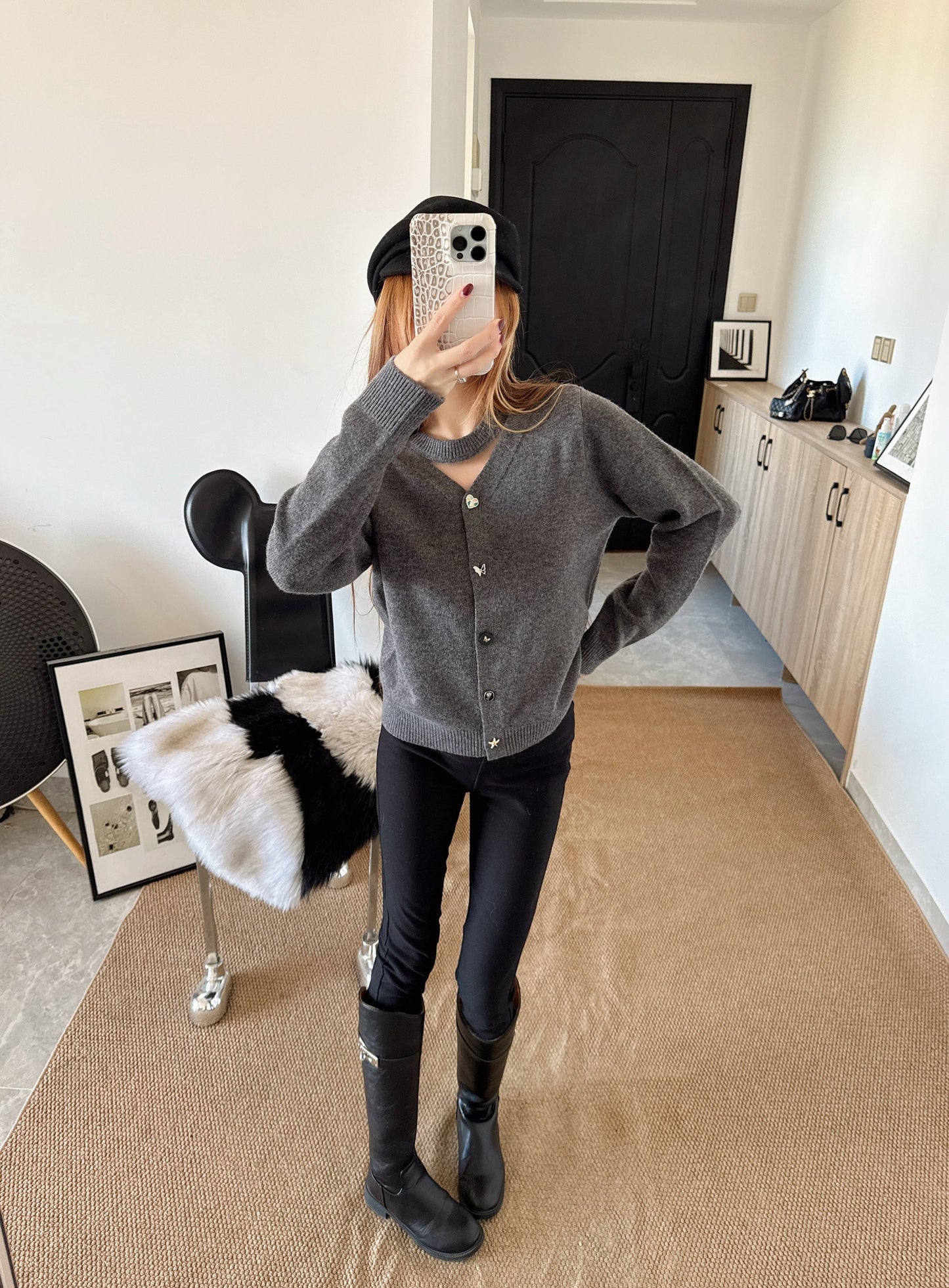 26SS NEUER Wollcardigan